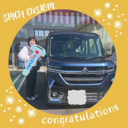 スペーシアカスタム納車しました☆彡